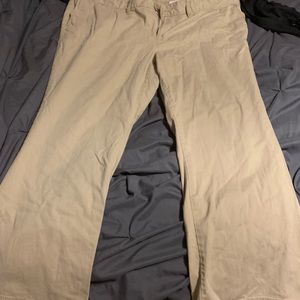 22W khaki pants